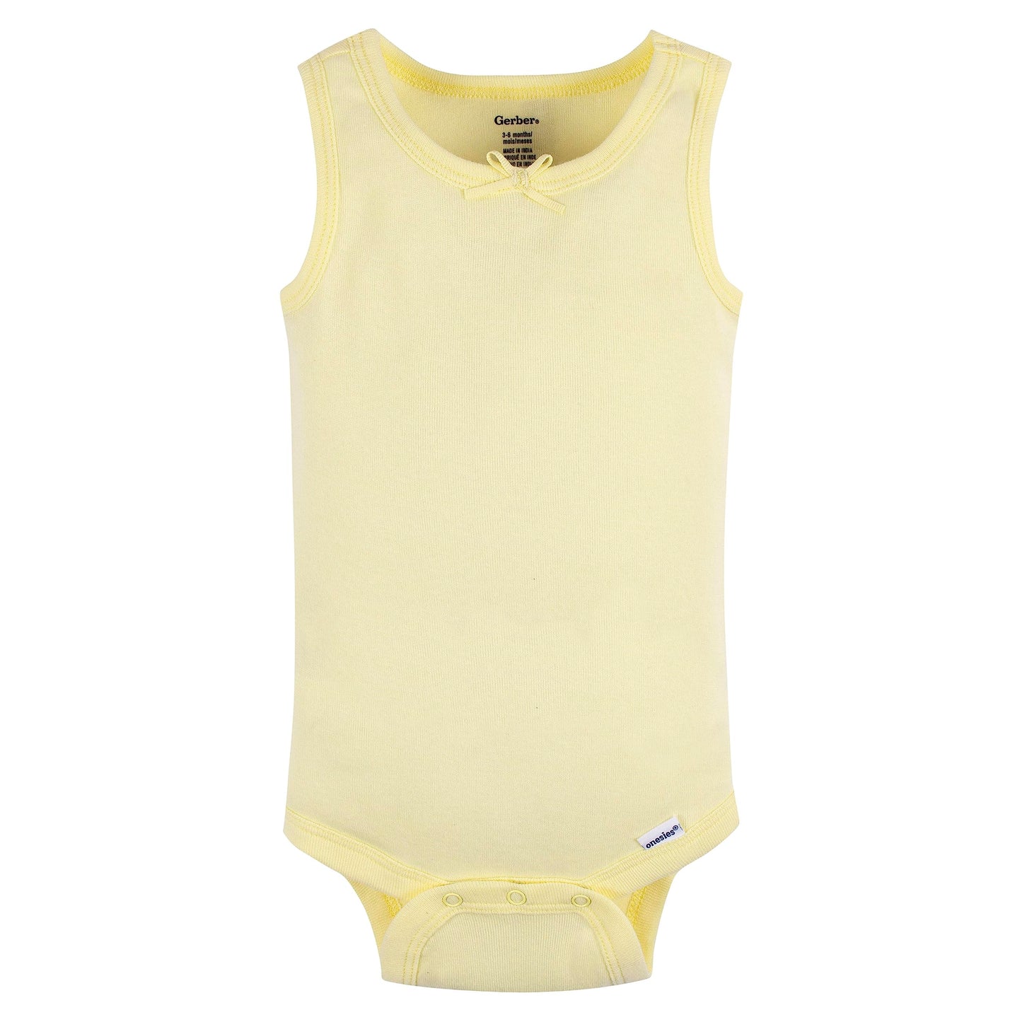 Gerber Baby Girls Multi-Pack Sleeveless Onesies Bodysuit Orange Flower 12 Months