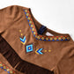 Relibeauty Girls Native Costume Kids Dress Outfit,6-7/130