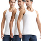 Jockey 8820 Mens Super Combed Cotton Round Neck Sleeveless Vest with Extended Length for Easy Tuck (Pack of 3)_White_L