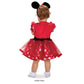 Disguise Disney Minnie Mouse Girls' Costume, Red, Medium/(3T-4T)