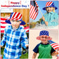 Olreco Baby Sun Hat Toddler Bucket Hat Baby Bucket Hat Toddler Girl Sun Hat Toddler Hats Toddler Summer Hat Red White Blue Hat,