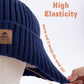Baby Beanie Fleece Lined Toddler Winter Hat With Ear Flaps Little Girls Boys Warm Hats Cute Beanies For Kids Navy
