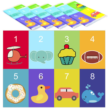 Youngever 80 Disposable Placemats Table Topper, Extra Sticky (4 Sides) Adhesive Peel And Stick Strip Disposable Mats For Kids To