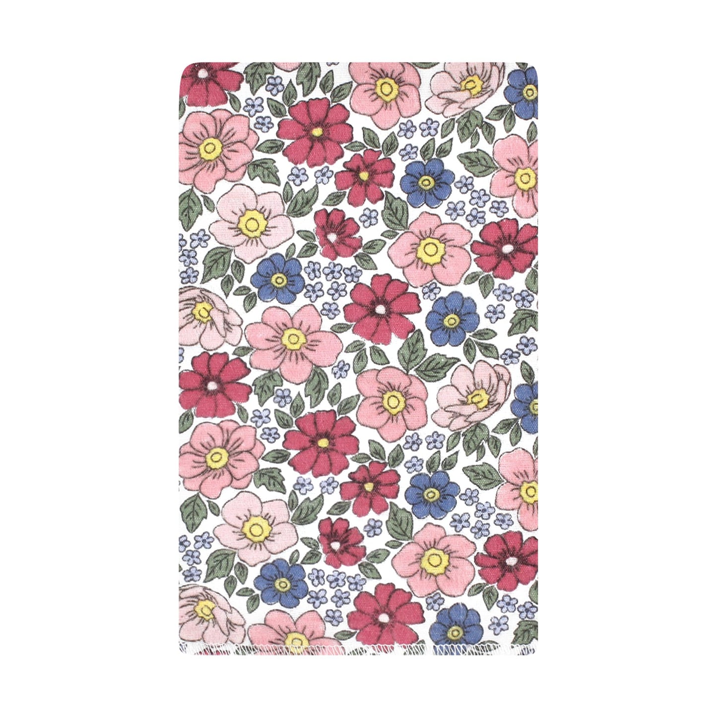 Hudson Baby Unisex Baby Cotton Flannel Burp Cloths, Pink Blue Pretty Floral 10 Pack, One Size