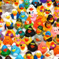 XY-WQ 200 Pack Rubber Duck for Jeeps Ducking - 2.3 Inch Bulk Floater Duck for Kids - Baby Bath Toy Assortment - Party Favors, Bi