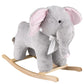 Ellis Elephant Rocker Ride on Toy, Animal Toys Toddler Rocker, Stuffed Jungle Animal Rockers for Babies and Toddlers, Stuffed Ro