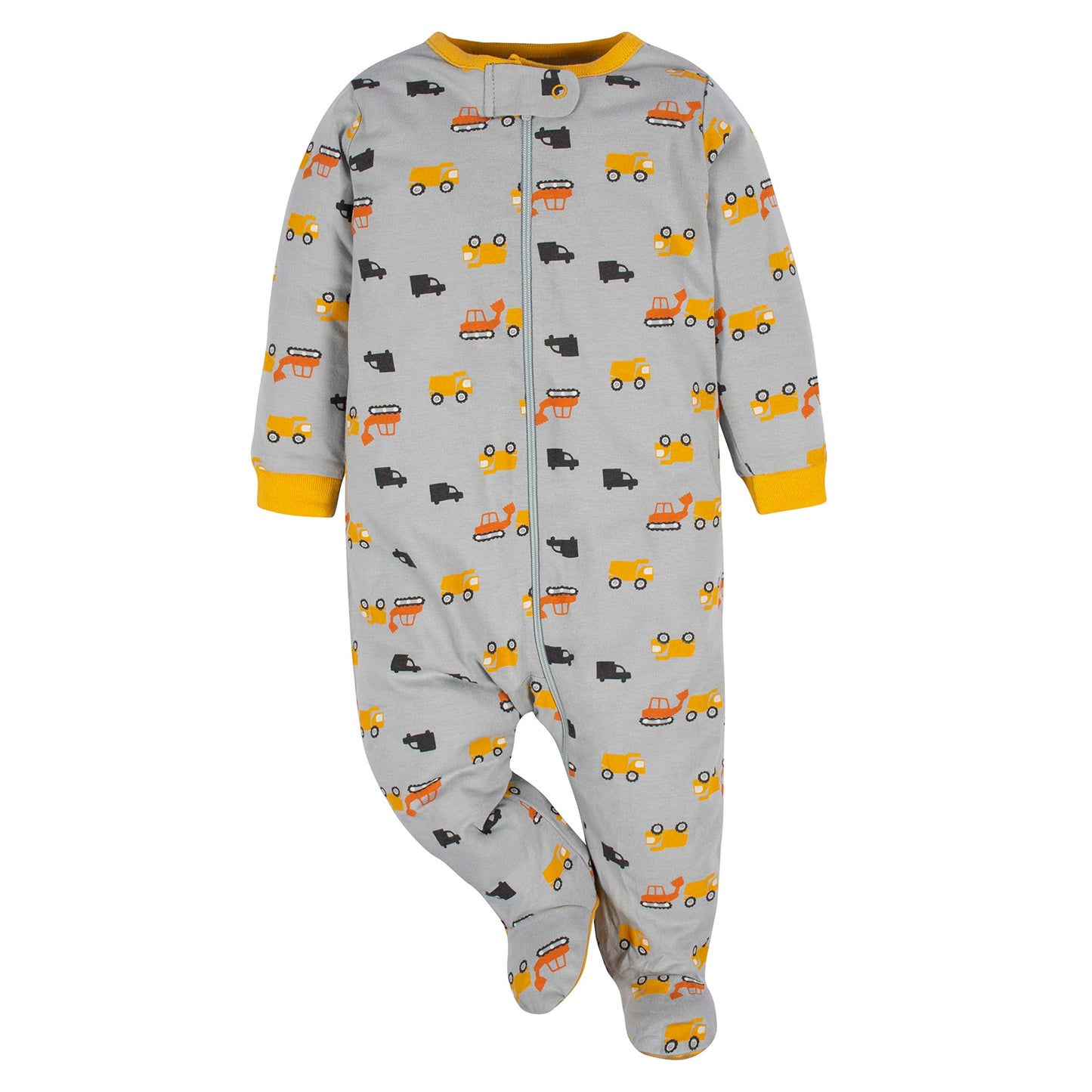 Gerber Baby Boy'S 4 Pack Sleep 'N Play Footie, Transportation Zone, 0-3 Months