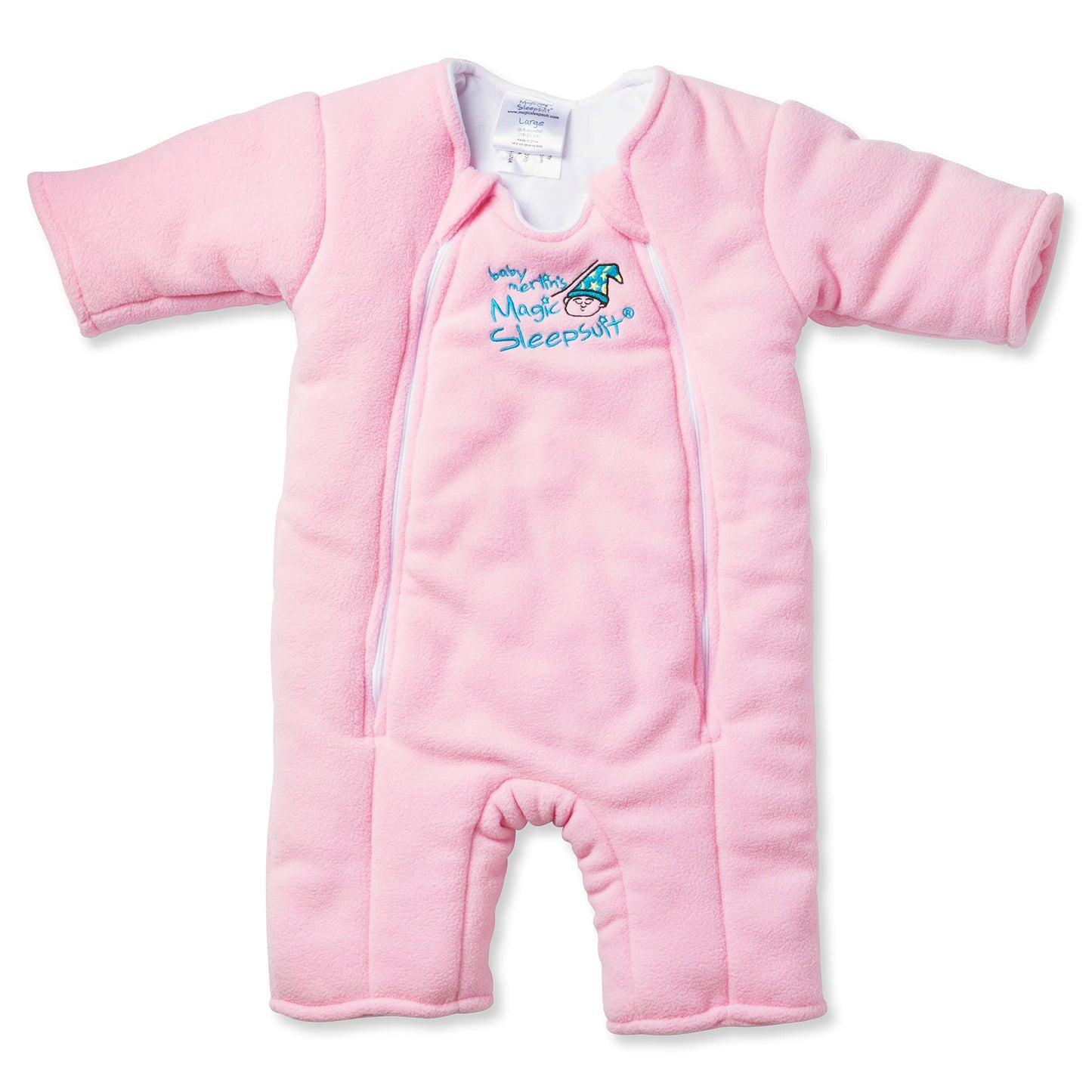 Magic Sleepsuit Baby Merlins Microfleece Baby Swaddle Transition Product - Soft and Cozy Design, Double Zipper for Easy Diaper