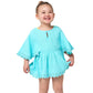 Gerber Baby Girl'S Standard Toddler Kaftan Swim Cover Up, Aqua, 3-6 Months