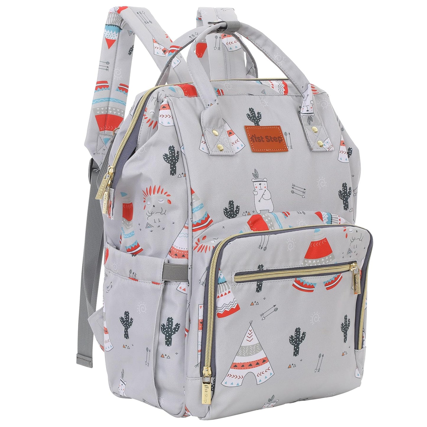 1St Step Smart And MultiFunctional Diaper Bag (Grey 2)