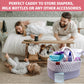 Baby Glory Unisex Diaper Caddy Organizer With Diaper Wet Dry Bag, Greeting Card And Ribbon For Baby Boy & Girl, Portable Cotton