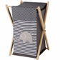 Bacati Elephants Unisex Hamper Cover With Natural Finish Wood Frame And Mesh Liner, Grey