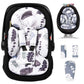 Tinlyfinly Infant Car Seat Insert, Head And Body Support, Reversible Newborn Insert Compatible With Baby Carseat, Stroller, Mama