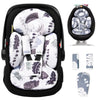 Tinlyfinly Infant Car Seat Insert, Head And Body Support, Reversible Newborn Insert Compatible With Baby Carseat, Stroller, Mama