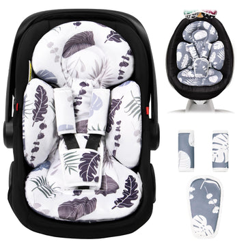 Tinlyfinly Infant Car Seat Insert, Head And Body Support, Reversible Newborn Insert Compatible With Baby Carseat, Stroller, Mama