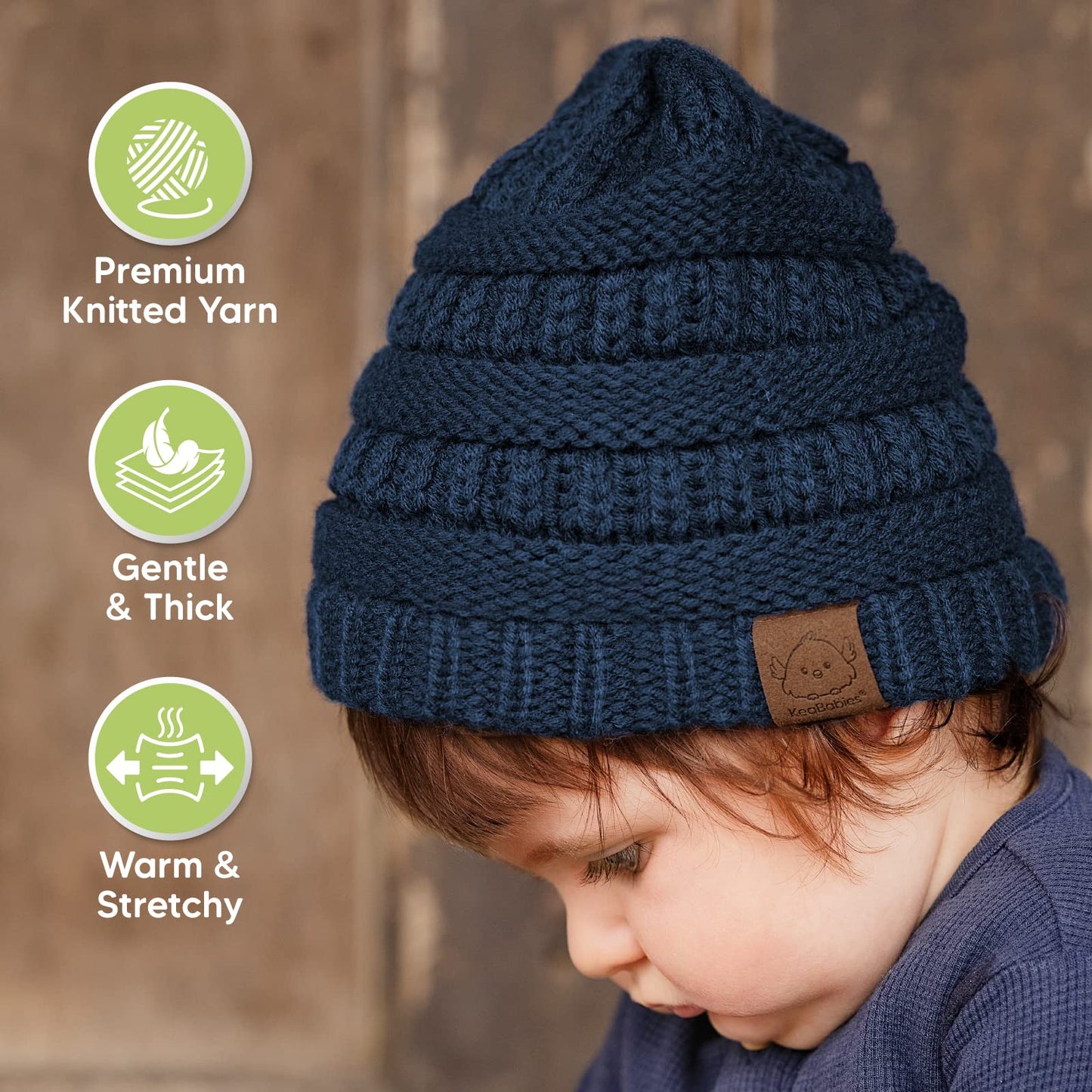 3-Pack Baby Beanies, Baby Hats - Newborn Hats, Baby Boy Hats, Baby Girl Hats For Winter (Icelandic)