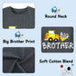 Funnycokid Big Brother Shirt 3T 2T Bulldozers Construction Digging It Big Bro Short Sleeve Grey Big Brother Toddler T Shirt Preg