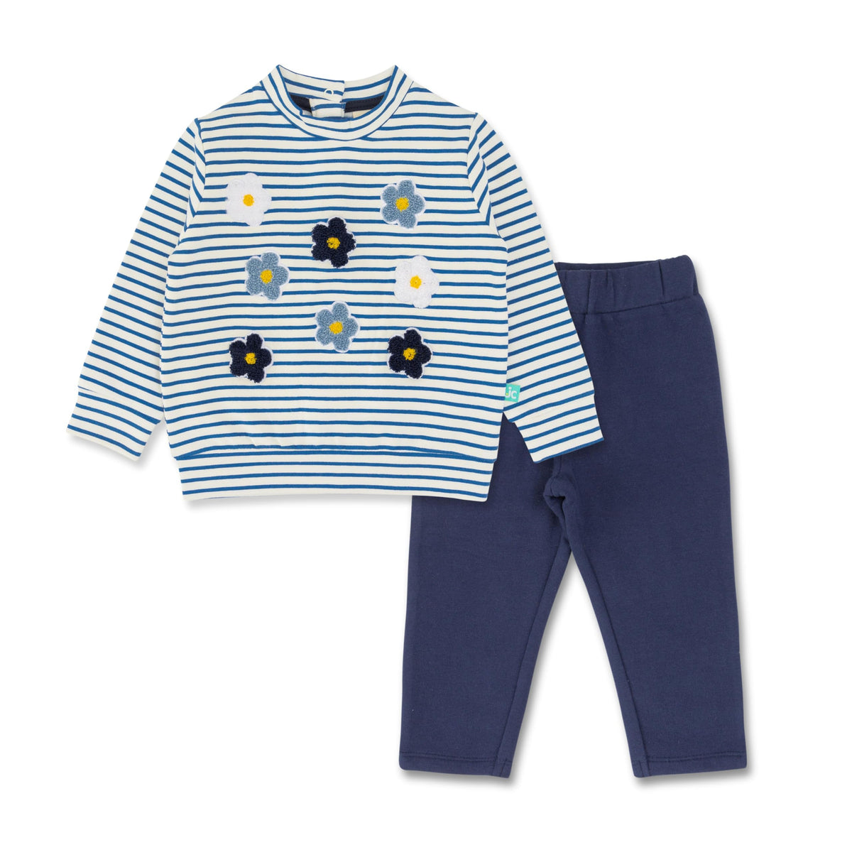 Jus Cubs Girls Jersey Graphic Printed Top & Pyjama Set  Blue (Pack of 1)