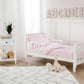 Tl Care Minky Dot Chenille 4 Piece Toddler Bedding Set, Pink, For Boys And Girls
