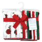 Hudson Baby Unisex Baby Cotton Flannel Burp Cloths, Christmas Scene, One Size