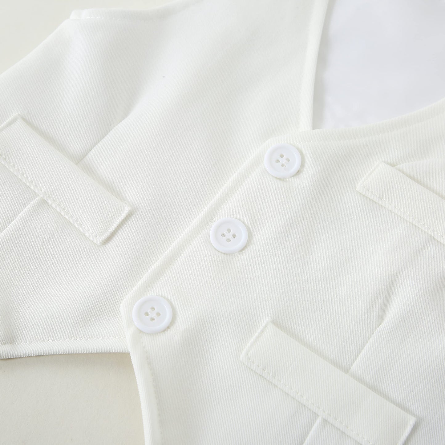 Disaur Baby Boy Formal Outfits Long Sleeve Infant White Shirt White Vest Pants Bow Tie Baby First Halloween Outfit Boy 18 24 Mon