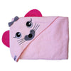 Hooded Towel Absorbent,Pink Mouse Extra Large 40'X 30' By Frenchie Mini Couture