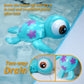 DUCKBOXX XX Wind-up Swimming Sea Turtles Bath Toy, No Battery Mold-Free Anti-Rust Interactive Montessori Toy for Kids 18M+ (Blue