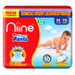 Niine Cottony Soft Baby Diaper Pants With Diaper Change Indicator For Overnight Protection, Mega Pack, Medium Size (712 Kg), 76