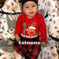 Mommy'S New Man 3Pcs Baby Boys Girls My First Christmas Outfit Set Deer Long Sleeve Romper (Red, 0-3 Months)