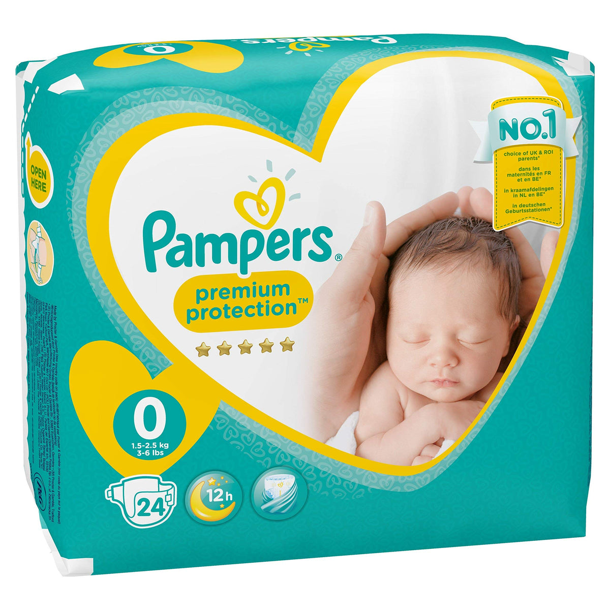 Pampers Baby Micro Diapers (1  2.5 Kg)  24 Pieces