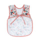 Bapronbaby Vintage Rose Bapron - No Neck Tie Safer Bib For Baby & Toddler - Soft Waterproof Stain Resistant - Machine Washable -