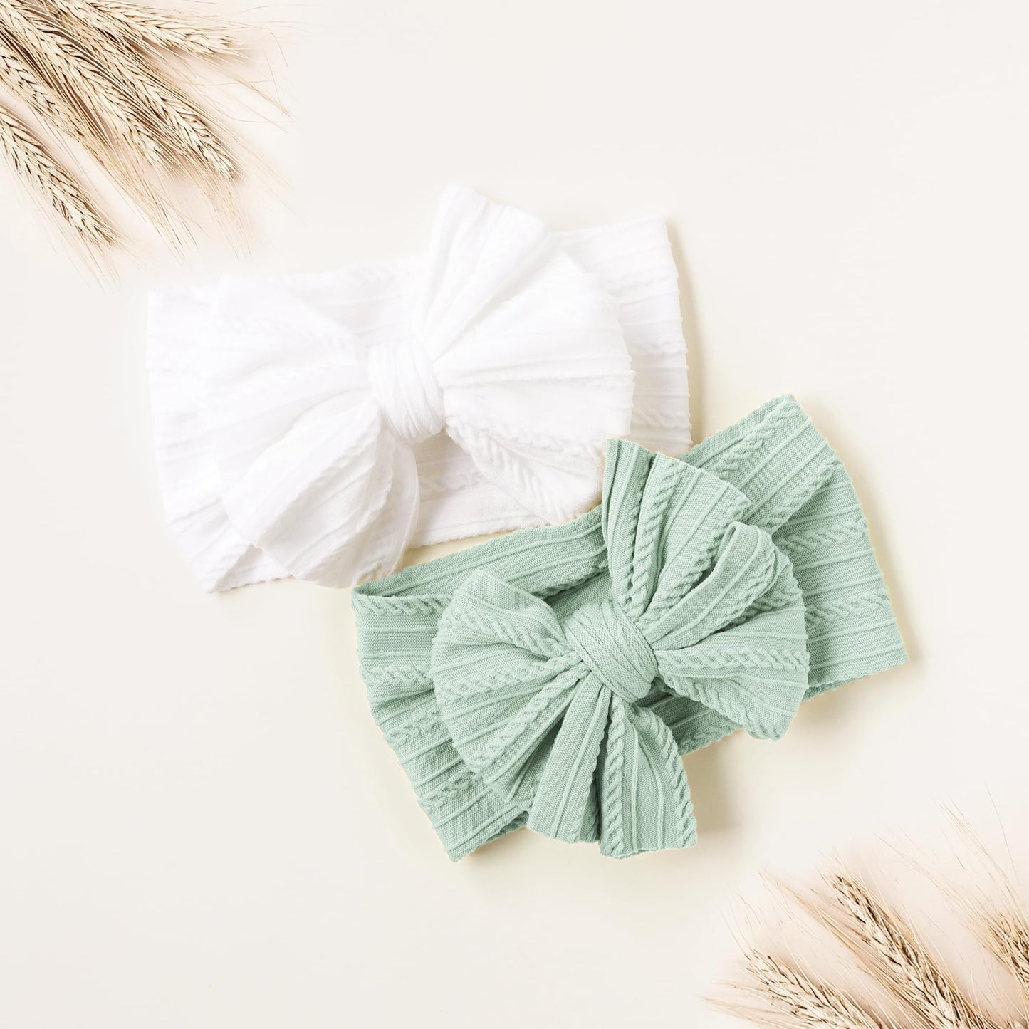 Niceye Handmade Baby Headbands Soft Stretchy Nylon Hair Bands With Bows For Newborn Infant Baby Toddler