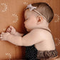 Jollybows 20Pcs 3.2' Baby Girls Linen Headbands Hair Bows Stretchy Nylon Hairbands For Newborn Infant Toddler Hair Accessories