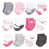 Hudson Baby Baby Girls Cotton Rich Newborn And Terry Socks, Bear Girl 12-Pack, 0-6 Months Us