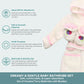 Spasilk 100% Cotton Hooded Terry Bathrobe With Booties, White Fish, One Size