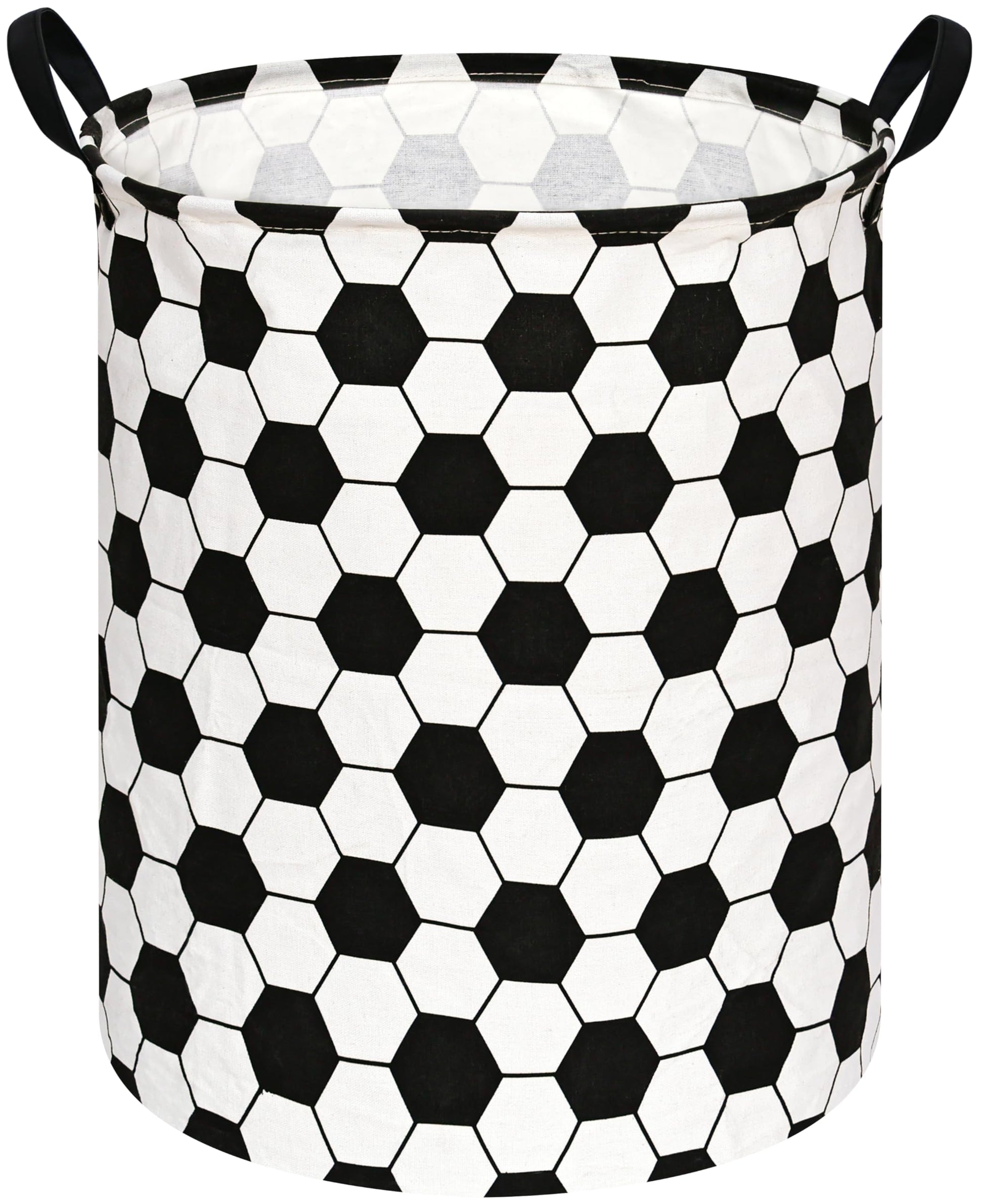 ACMUUNI 19.7 Inch Round Laundry Clothes Hamper Laundry Basket with Handles,Storage Organizer Bins Laundry Gift Basket for Room, 