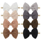 Lanmerry Big Bows Hairbands, 8 Pcs Handmade Baby Girl Headbands With Bows, Stretchy Nylon Newborn Toddler Hairbands, Tan