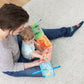 Lamaze Colorful Journey Caterpillar High Contrast Baby Book - Soft Fabric Baby Sensory Books - Includes Chewy Apple for Teething