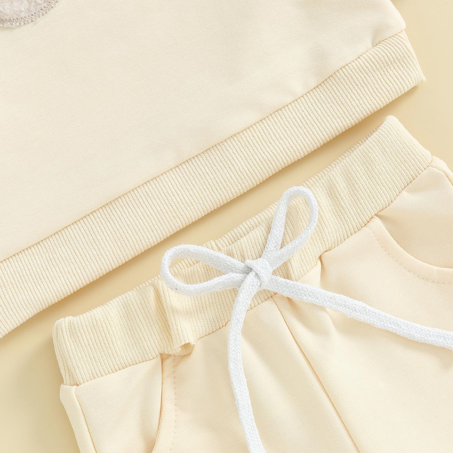 Creairy Newborn Baby Girl Boy Valentines Day Outfit Love Sweatshirt Long Sleeve T-Shirt Tops Pants Set Toddler Fall Clothes (Apr