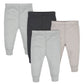 Gerber Baby Boys' Multi-Pack Pants, Gray Heather/Black, 18 Months
