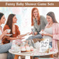 Roowest 51 Pcs Cool Baby Shower Games Include Baby Pacifier Hunt Sign Wooden Gift Sets Gender Reveal Party Favors 50 Acrylic Min