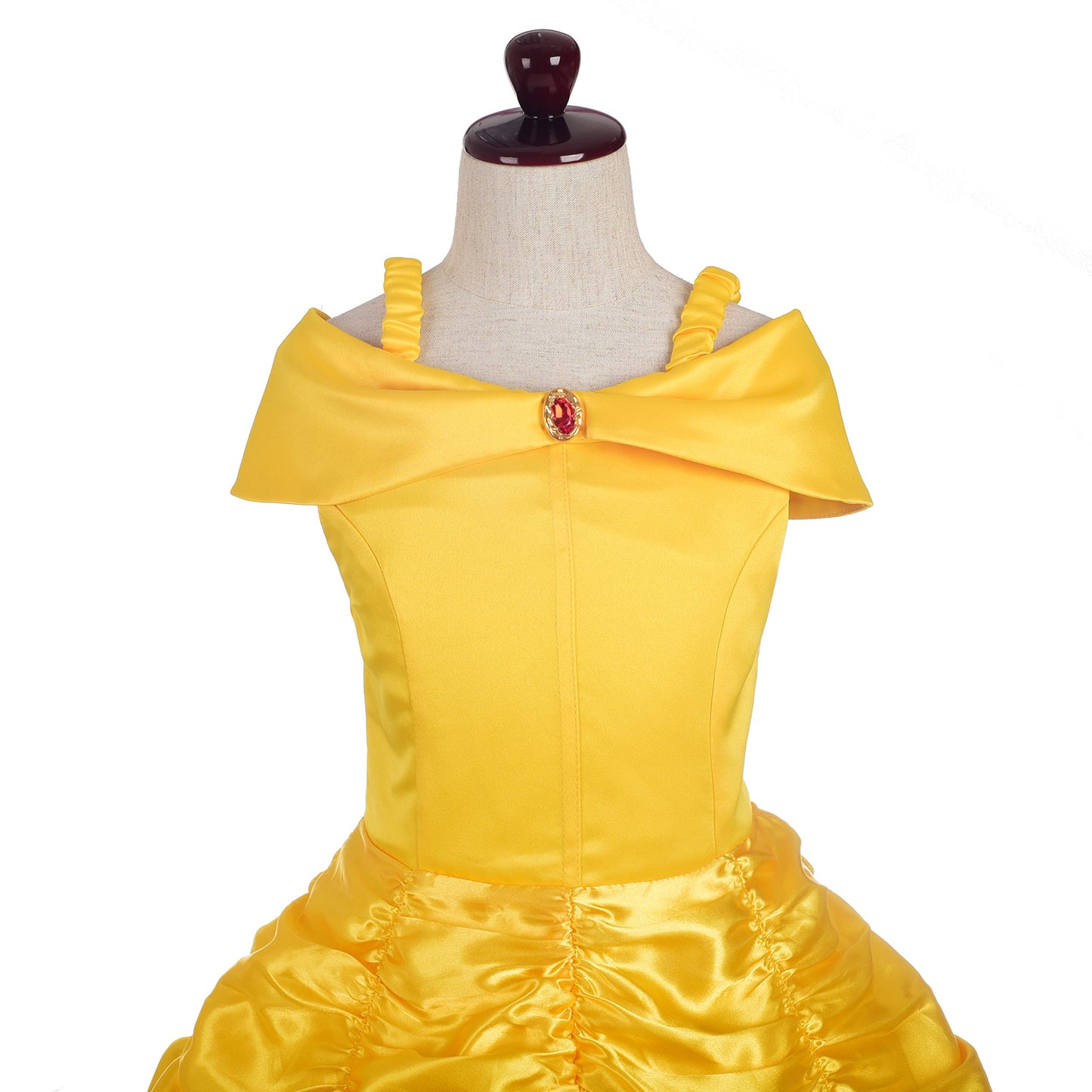 Dressy Daisy Girls' Princess Yellow Gold Ball Gown Birthday Party Fancy Dress Up Halloween Costume With Accessories Size 8-10