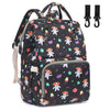 Dezcrab Dog Baby Diaper Bag Backpack for Women, Large Capacity Waterproof Maternity Travel Nappy Backpacks with Stroller Straps
