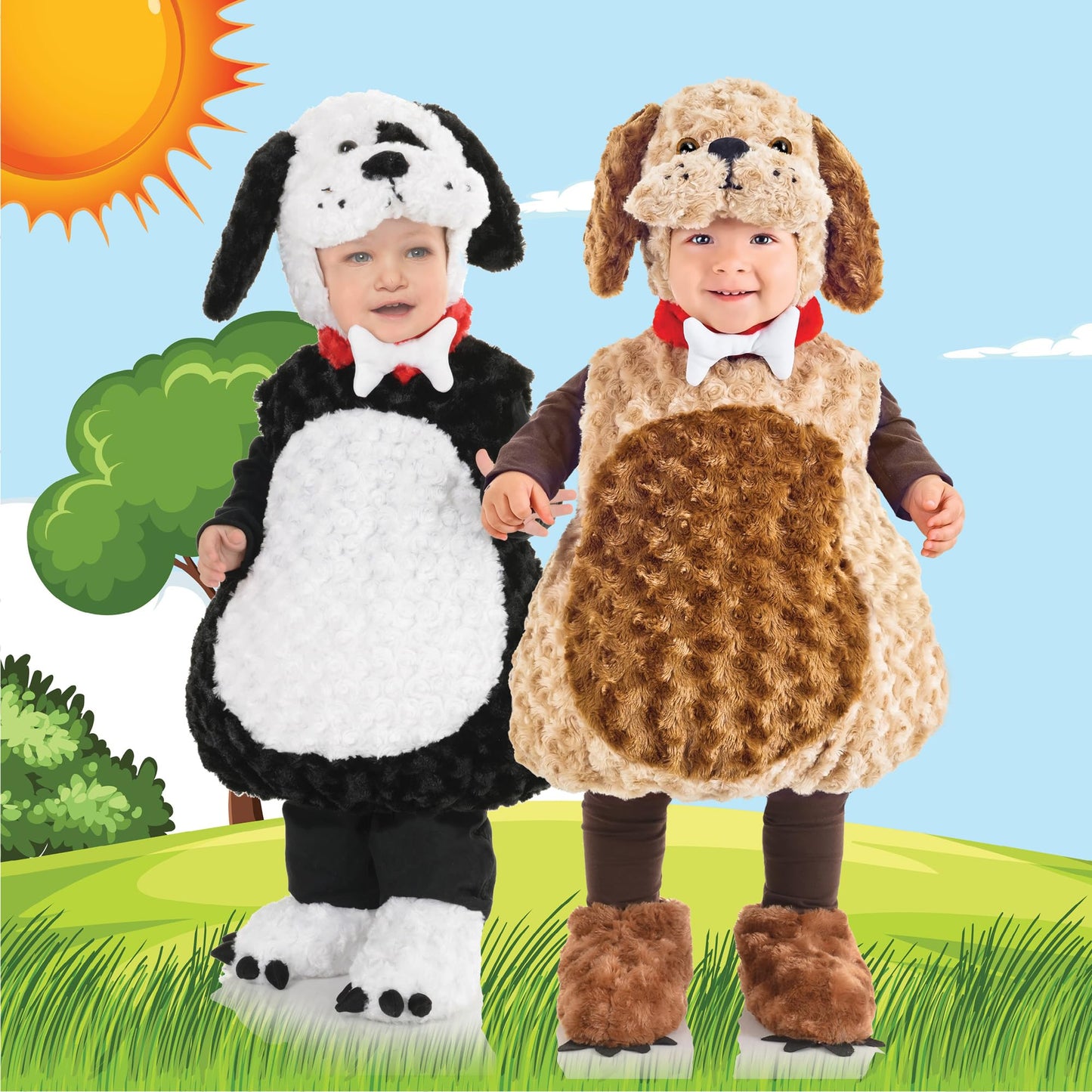 Underwraps Toddler Babys Puppy Costume, Black, Medium (18-24 Months)