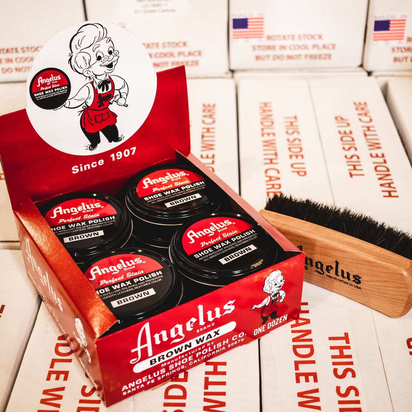 Angelus Shoe Wax Polish 3Oz (White)