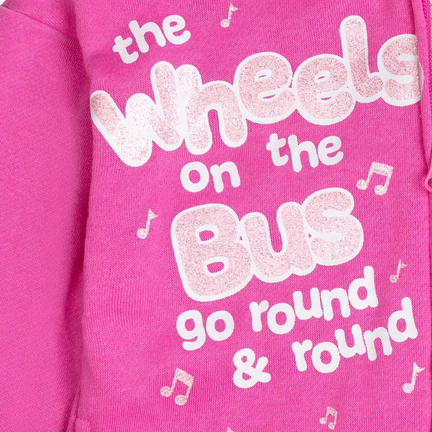 Cocomelon Jj Infant Baby Girls Fleece Zip Up Hoodie Pink 24 Months