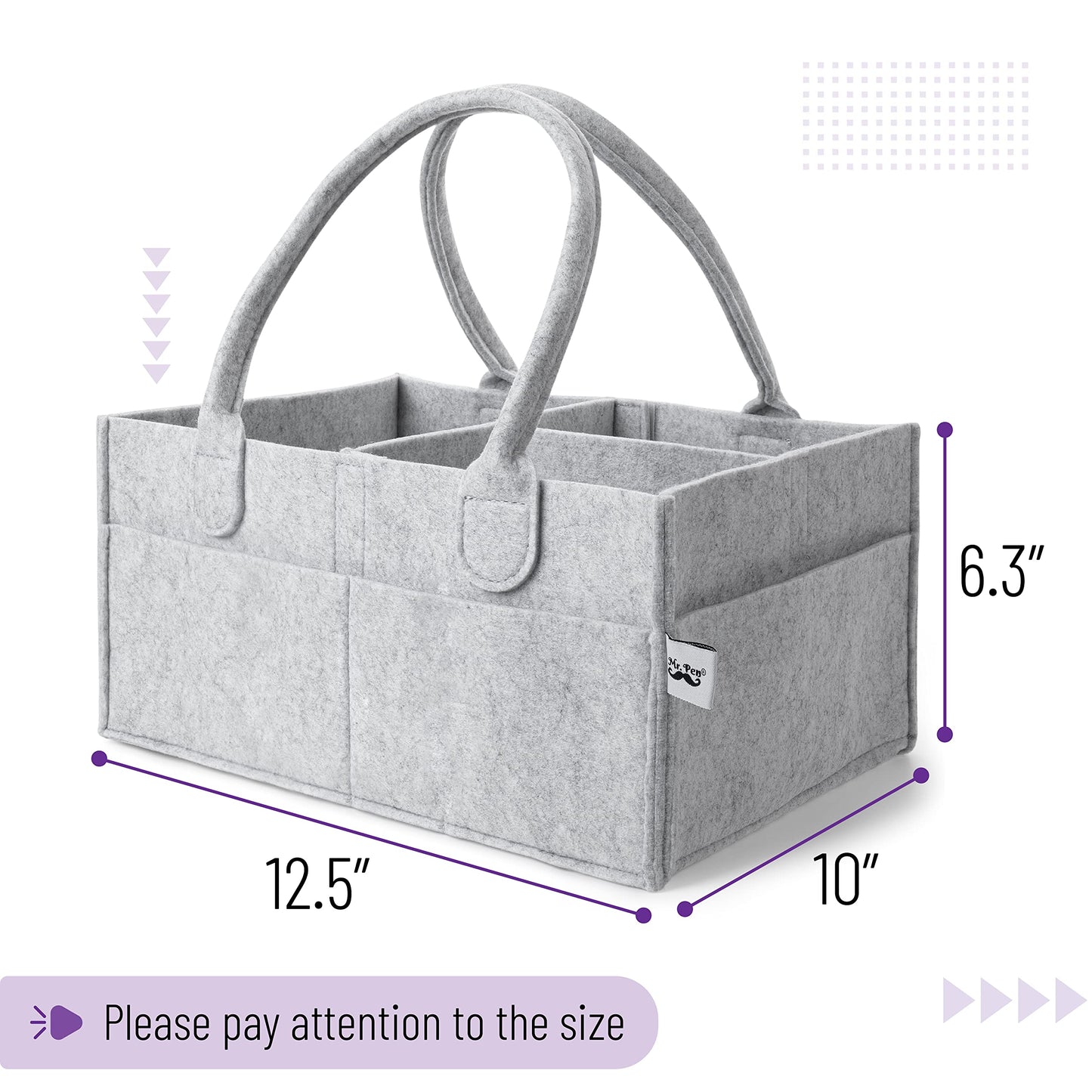 Mr. Pen- Baby Diaper Caddy Organizer, Car Caddy, Portable Organizer For Changing Table, Nursery
