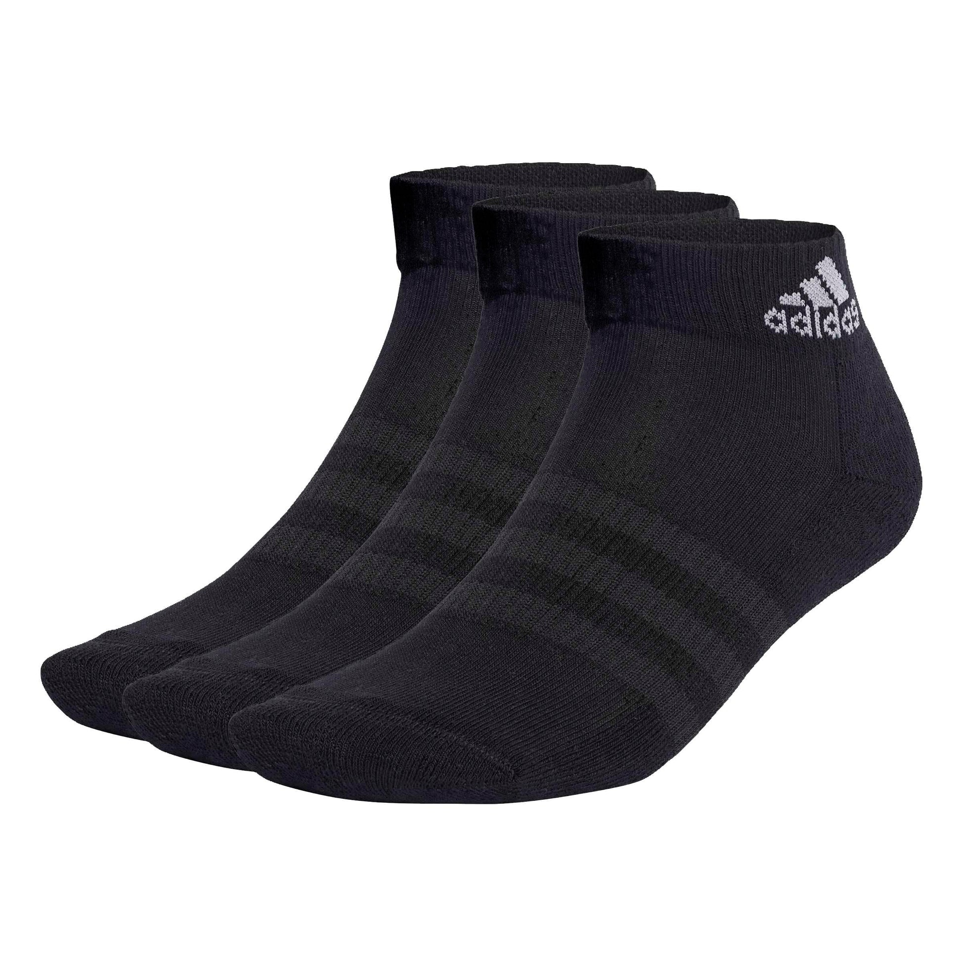 Adidas Unisex C Spw Ank 3P Cotton Black Ankle Socks S