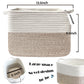 Davihomi 3Pack Small Woven Cotton Rope Basket For Organizing, Gift Baskets For Handles, Empty Gift Baskets, Toy Basket For Bins|