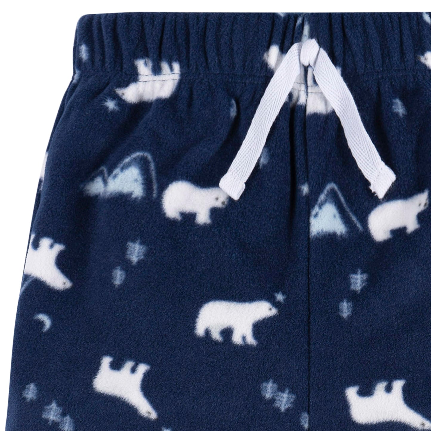 Gerber Baby Boys' 2-Piece Fleece Pajamas Pants Set, Polar Bears